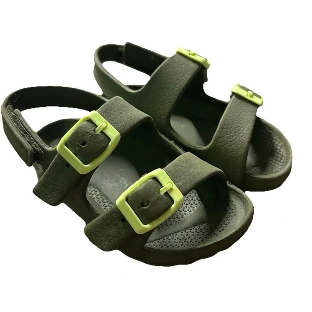 Toddler Oshkosh Green Summer Sandal Shoes Size 7